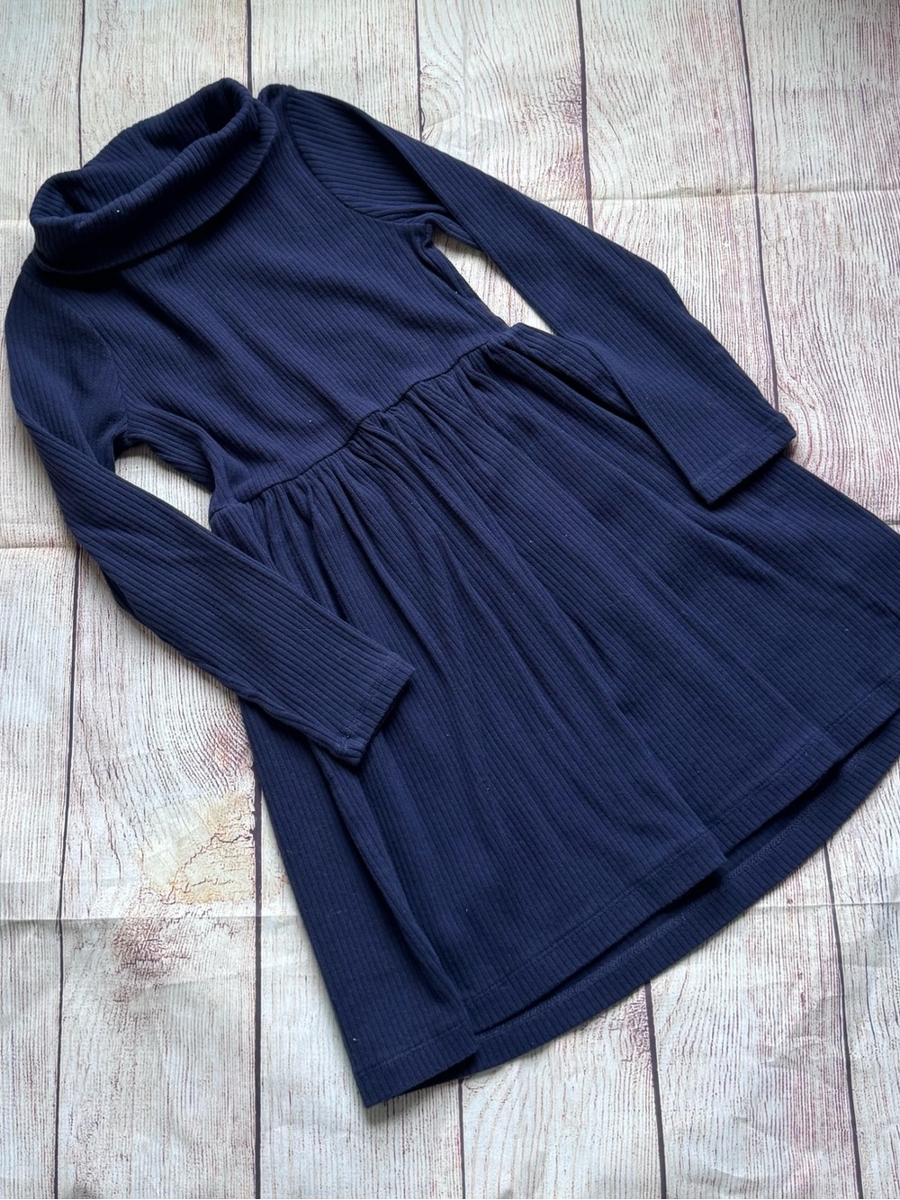 Crewcuts Navy Blue Ribbed Dress